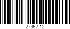 Código de barras (EAN, GTIN, SKU, ISBN): '27857.12'