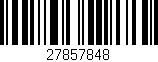 Código de barras (EAN, GTIN, SKU, ISBN): '27857848'