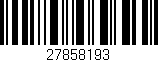 Código de barras (EAN, GTIN, SKU, ISBN): '27858193'
