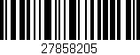 Código de barras (EAN, GTIN, SKU, ISBN): '27858205'