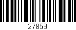 Código de barras (EAN, GTIN, SKU, ISBN): '27859'