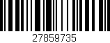Código de barras (EAN, GTIN, SKU, ISBN): '27859735'