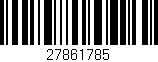 Código de barras (EAN, GTIN, SKU, ISBN): '27861785'