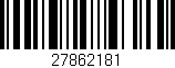 Código de barras (EAN, GTIN, SKU, ISBN): '27862181'