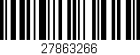 Código de barras (EAN, GTIN, SKU, ISBN): '27863266'