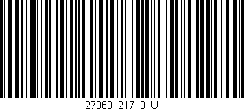 Código de barras (EAN, GTIN, SKU, ISBN): '27868_217_0_U'