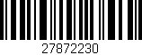 Código de barras (EAN, GTIN, SKU, ISBN): '27872230'