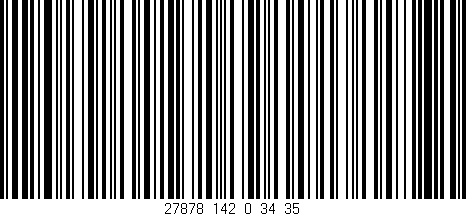 Código de barras (EAN, GTIN, SKU, ISBN): '27878_142_0_34/35'