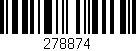 Código de barras (EAN, GTIN, SKU, ISBN): '278874'