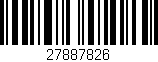 Código de barras (EAN, GTIN, SKU, ISBN): '27887826'