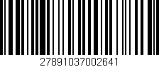 Código de barras (EAN, GTIN, SKU, ISBN): '27891037002641'