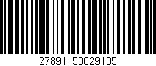 Código de barras (EAN, GTIN, SKU, ISBN): '27891150029105'