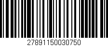 Código de barras (EAN, GTIN, SKU, ISBN): '27891150030750'