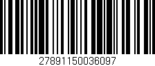 Código de barras (EAN, GTIN, SKU, ISBN): '27891150036097'