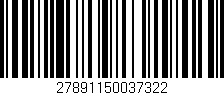 Código de barras (EAN, GTIN, SKU, ISBN): '27891150037322'