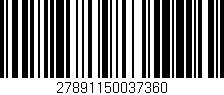 Código de barras (EAN, GTIN, SKU, ISBN): '27891150037360'