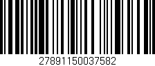 Código de barras (EAN, GTIN, SKU, ISBN): '27891150037582'