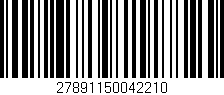 Código de barras (EAN, GTIN, SKU, ISBN): '27891150042210'