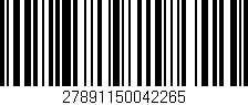 Código de barras (EAN, GTIN, SKU, ISBN): '27891150042265'