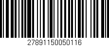 Código de barras (EAN, GTIN, SKU, ISBN): '27891150050116'