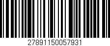 Código de barras (EAN, GTIN, SKU, ISBN): '27891150057931'