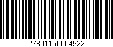 Código de barras (EAN, GTIN, SKU, ISBN): '27891150064922'