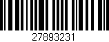 Código de barras (EAN, GTIN, SKU, ISBN): '27893231'
