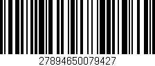 Código de barras (EAN, GTIN, SKU, ISBN): '27894650079427'