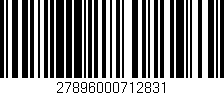 Código de barras (EAN, GTIN, SKU, ISBN): '27896000712831'