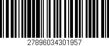 Código de barras (EAN, GTIN, SKU, ISBN): '27896034301957'