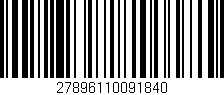 Código de barras (EAN, GTIN, SKU, ISBN): '27896110091840'