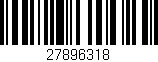 Código de barras (EAN, GTIN, SKU, ISBN): '27896318'