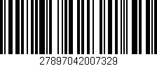 Código de barras (EAN, GTIN, SKU, ISBN): '27897042007329'