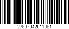 Código de barras (EAN, GTIN, SKU, ISBN): '27897042011081'