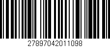 Código de barras (EAN, GTIN, SKU, ISBN): '27897042011098'