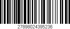 Código de barras (EAN, GTIN, SKU, ISBN): '27898024395236'
