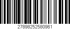 Código de barras (EAN, GTIN, SKU, ISBN): '27898252580961'