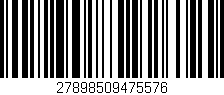 Código de barras (EAN, GTIN, SKU, ISBN): '27898509475576'