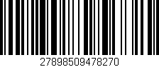 Código de barras (EAN, GTIN, SKU, ISBN): '27898509478270'