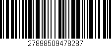 Código de barras (EAN, GTIN, SKU, ISBN): '27898509478287'