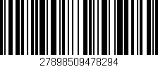 Código de barras (EAN, GTIN, SKU, ISBN): '27898509478294'