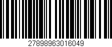 Código de barras (EAN, GTIN, SKU, ISBN): '27898963016049'