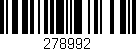 Código de barras (EAN, GTIN, SKU, ISBN): '278992'