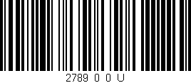 Código de barras (EAN, GTIN, SKU, ISBN): '2789_0_0_U'