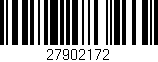 Código de barras (EAN, GTIN, SKU, ISBN): '27902172'
