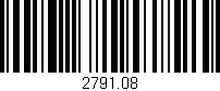 Código de barras (EAN, GTIN, SKU, ISBN): '2791.08'