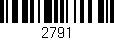 Código de barras (EAN, GTIN, SKU, ISBN): '2791'