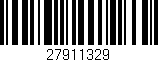 Código de barras (EAN, GTIN, SKU, ISBN): '27911329'