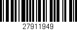 Código de barras (EAN, GTIN, SKU, ISBN): '27911949'
