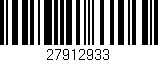 Código de barras (EAN, GTIN, SKU, ISBN): '27912933'